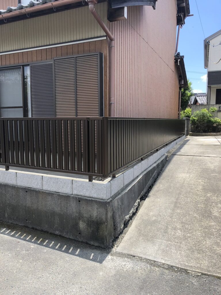 外塀リフォーム工事 | 岐阜県揖斐郡池田町にあるエクステリア・外構工事の株式会社シミケン